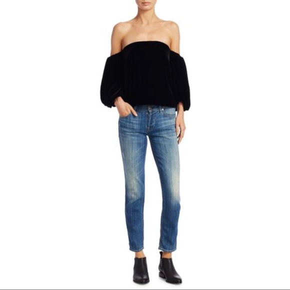 Simmy velvet off-the-shoulder top - Picture 6 of 6